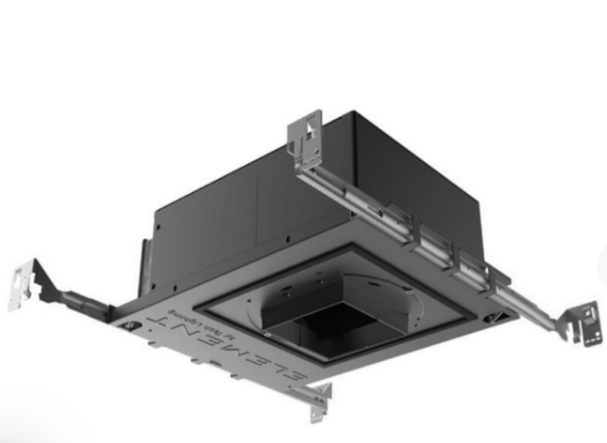 Visual Comfort Architectural E3SLF-LOWD6AI Element 3" LED Adjustable Square Housing, Ceiling Appearance: Flangeless, Output: Low Output (12 Watts), Lamp: Warm Dim (3000K-1800K) , Beam Spread: 60°