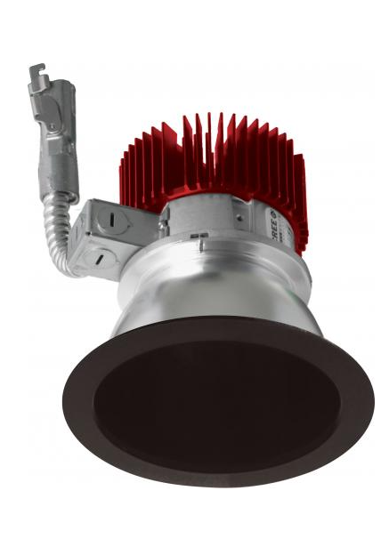 ELCO Lighting E410L3027B 4" Reflector LED Light Engine Trims 21.6W, 3000lm , 2700K, All Black Finish