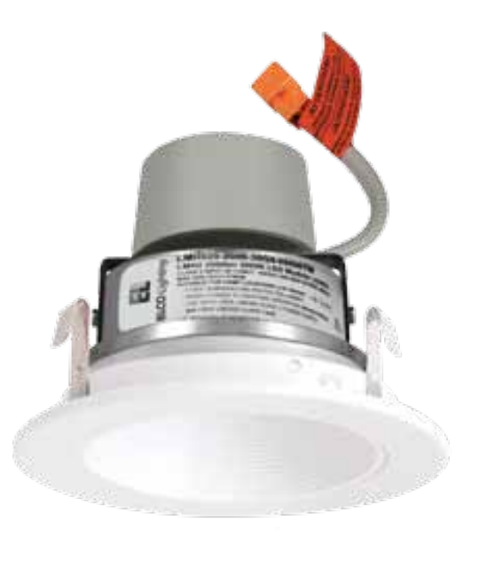 Elco Lighting E410R08SDW-N 4″ LED Module & Driver with Reflector Trim, 850 lm, 2700K CCT, 2 Gen, Beam Angle 24°, All White Trim Finish