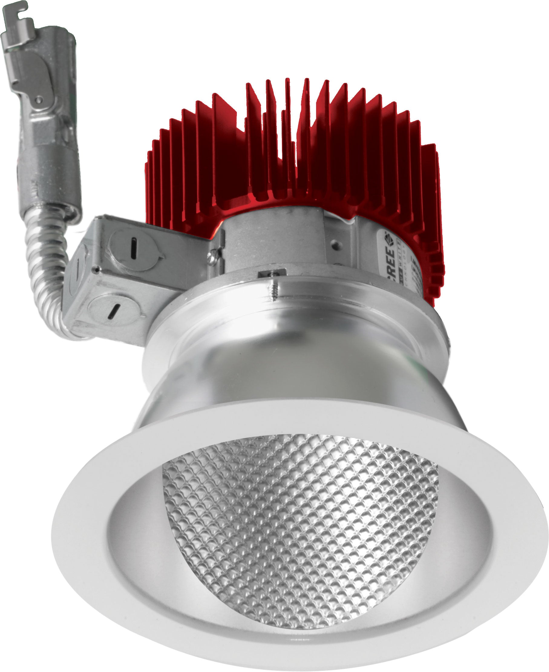 Elco Lighting E411L0827HW2 4″ LED Light Engine With Wall Wash Trim, 850 lm, 2700K CCT, 2 Gen, Beam Angle 60°, Haze with White Trim Finish