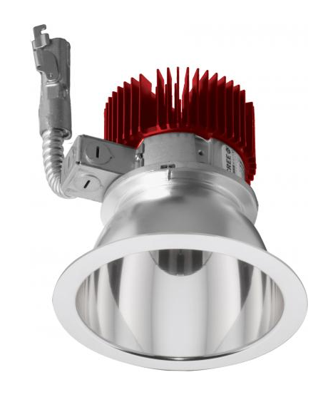 ELCO Lighting E411L3035C 4" LED Light Engine with Wall Wash Trim 31W, 3000lm , 3500K, All Chrome Finish