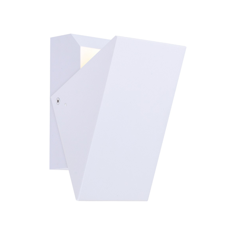 ET2 Contemporary Lighting E41331-WT Alumilux Tilt Small 5" LED Outdoor Wall Sconce Light - Color Temperature: 3000K - Finish: White