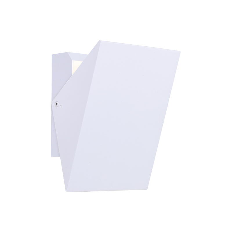 ET2 Contemporary Lighting E41332-WT Alumilux Tilt Small 7" LED Outdoor Wall Sconce Light - Color Temperature: 3000K - Finish: White