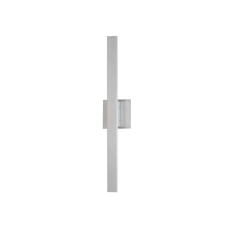 ET2 Contemporary Lighting E41343-SA Alumilux Line 2-Light 24" LED Outdoor Wall Sconce Light - Color Temperature: 3000K - Finish: Satin Aluminum