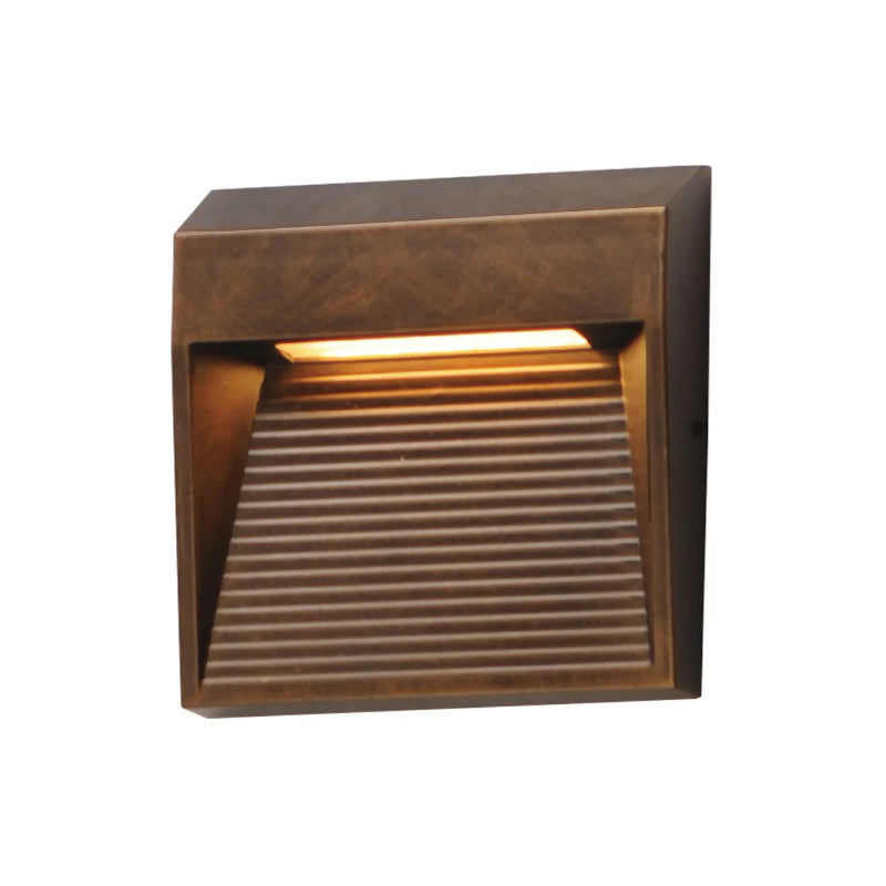 ET2 Contemporary Lighting E41552-ANB 5" Steppes LED Outdoor Wall Sconce Light - Finish: Antique Bronze