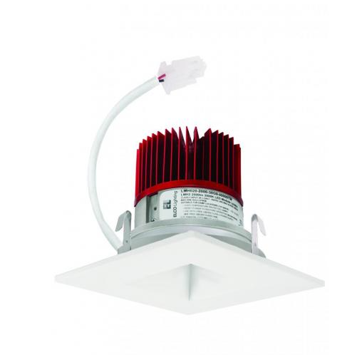 ELCO Lighting E417C1635W 4" Square on Square Reflector 18W, 1600lm , 3500K, All White Finish