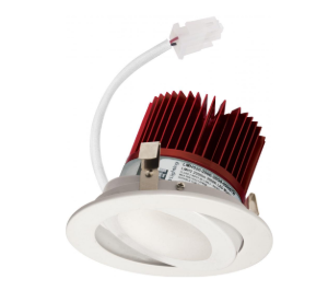 ELCO Lighting E418C1635W 4" LED Light Engine with Adjustable Trim 18W, 1600lm , 3500K, All White Finish
