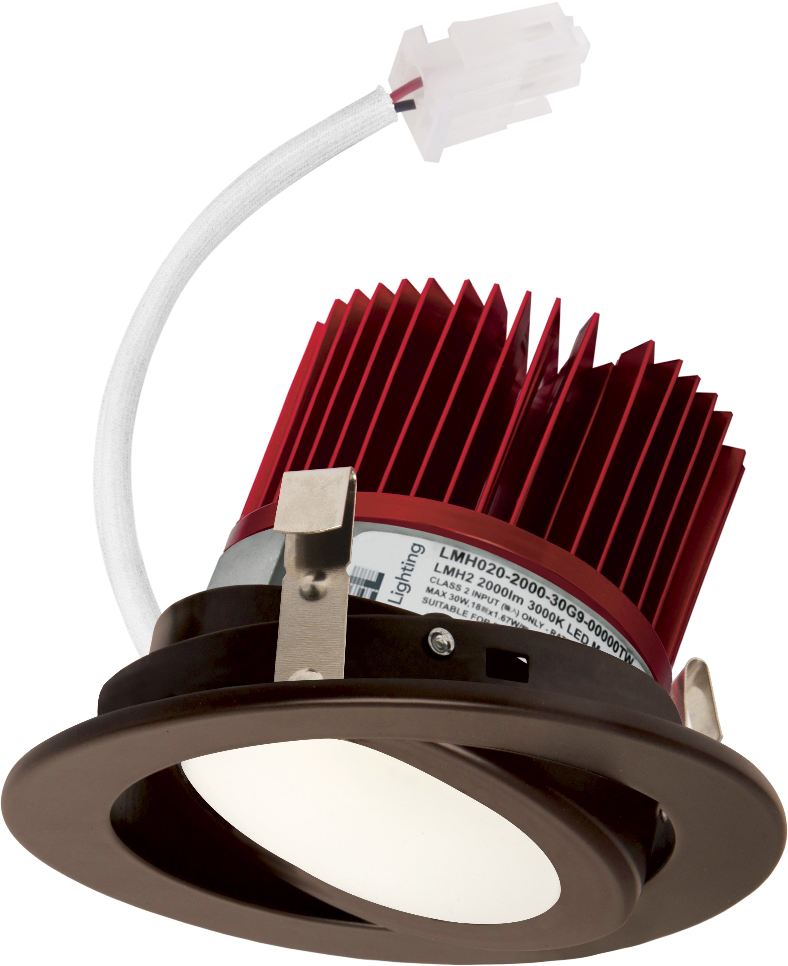 Elco Lighting E418C12SDBZ-F 4" LED Light Engine with Adjustable Trim, Lumens 1250 lm, Color Temperature Sunset, All Bronze Finish, Beam Angle 15º lens