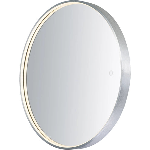 ET2 Contemporary Lighting E42016-90AL Mirror 27.5 X 27.5 inch Brushed Aluminum LED Mirror