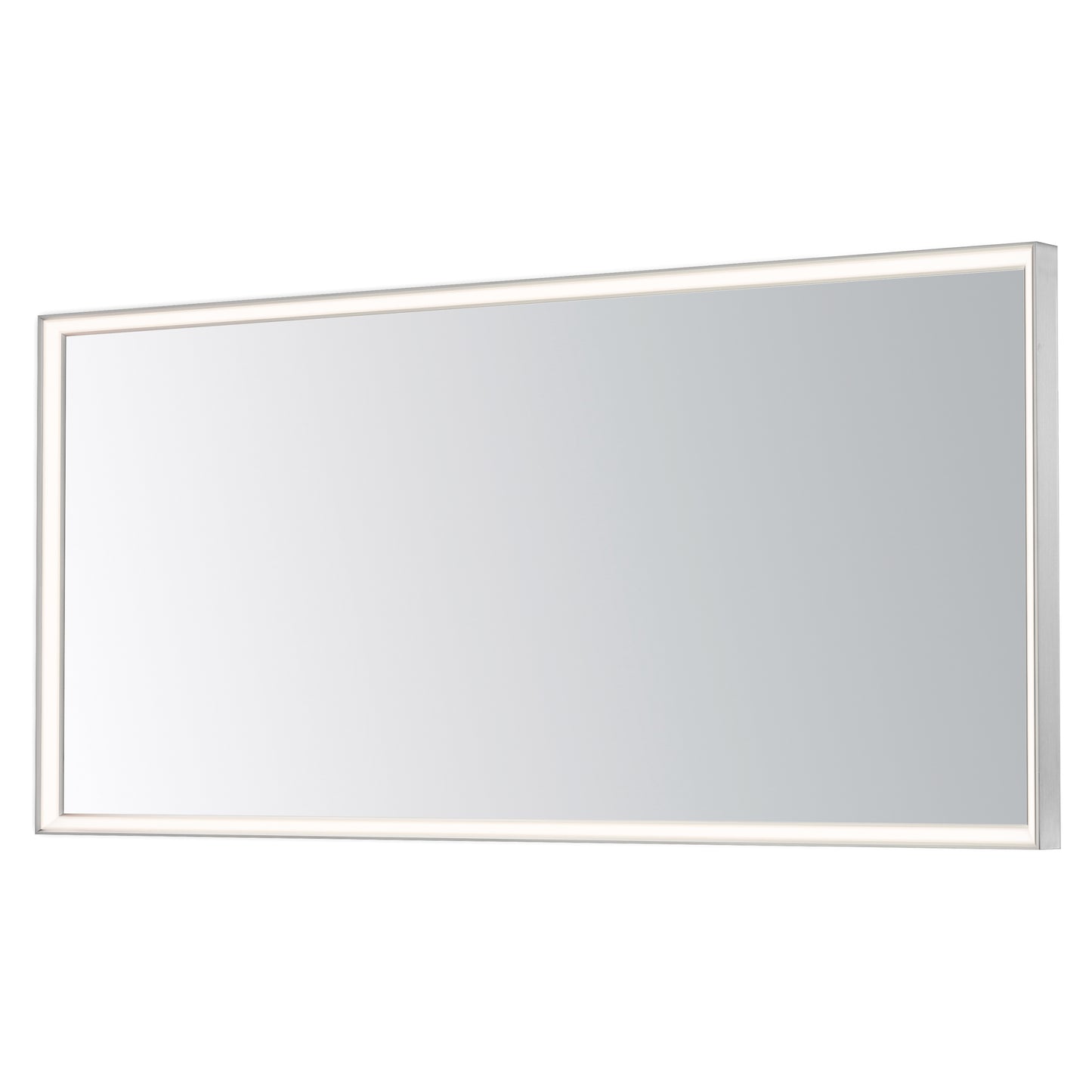 ET2 Contemporary Lighting E42064-SN Bevel 60"x28" LED Mirror Light  - Color Temperature: 3000K-4000K - Finish: Satin Nickel