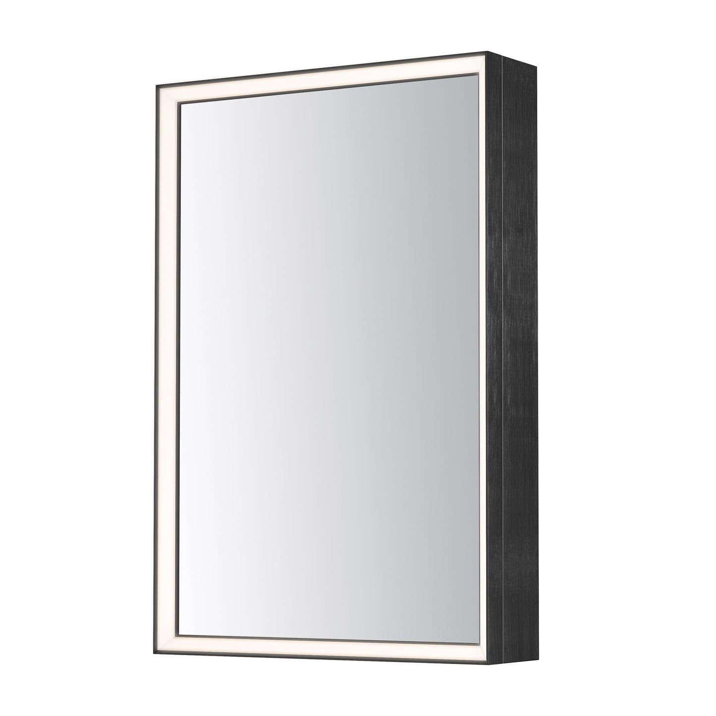 ET2 Contemporary Lighting E42065-BBK Bevel 24" x 36" Medicine Cabinet LED Mirror Light  - Color Temperature: 3000K - Finish: Brushed Black