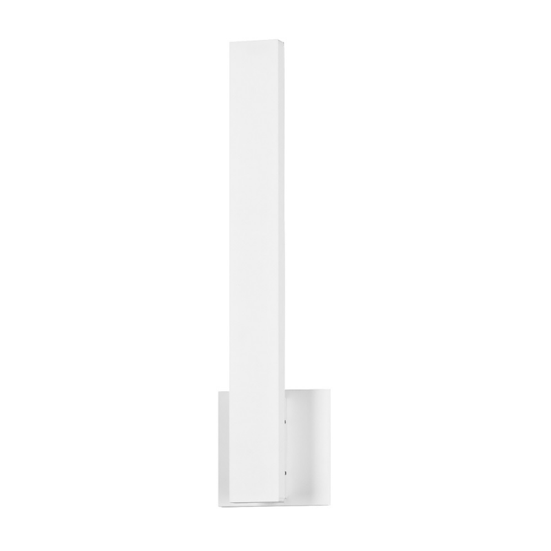 ET2 Contemporary Lighting E42341-WT Alumilux 18" 1-Light Line Tall LED Outdoor Wall Sconce Light - Color Temperature: 5CCT Selectable - Finish: White