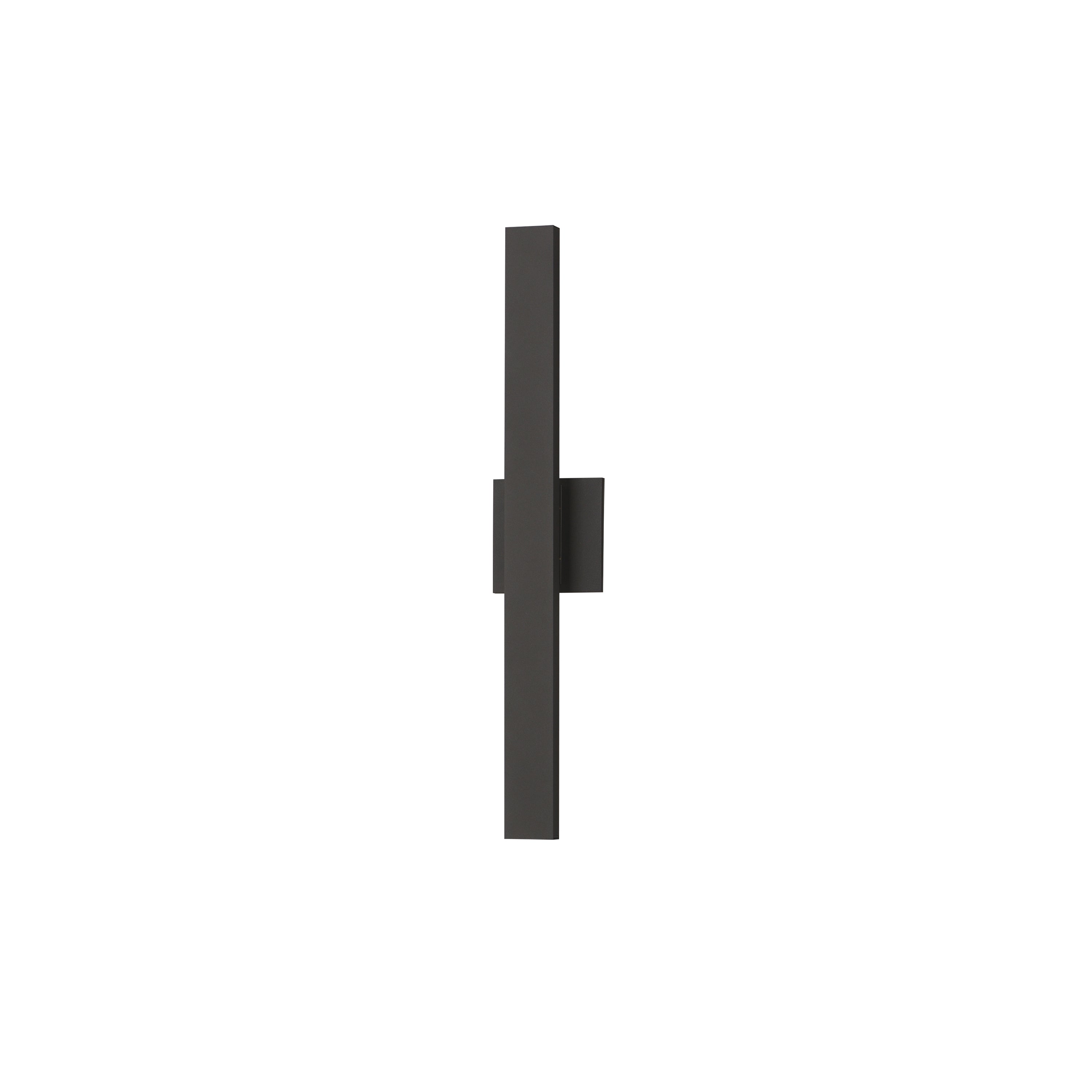 ET2 Contemporary Lighting E42342-ABZ Alumilux 24" 2-Light Line Tall LED Outdoor Wall Sconce Light - Color Temperature: 5CCT Selectable - Finish: Bronze