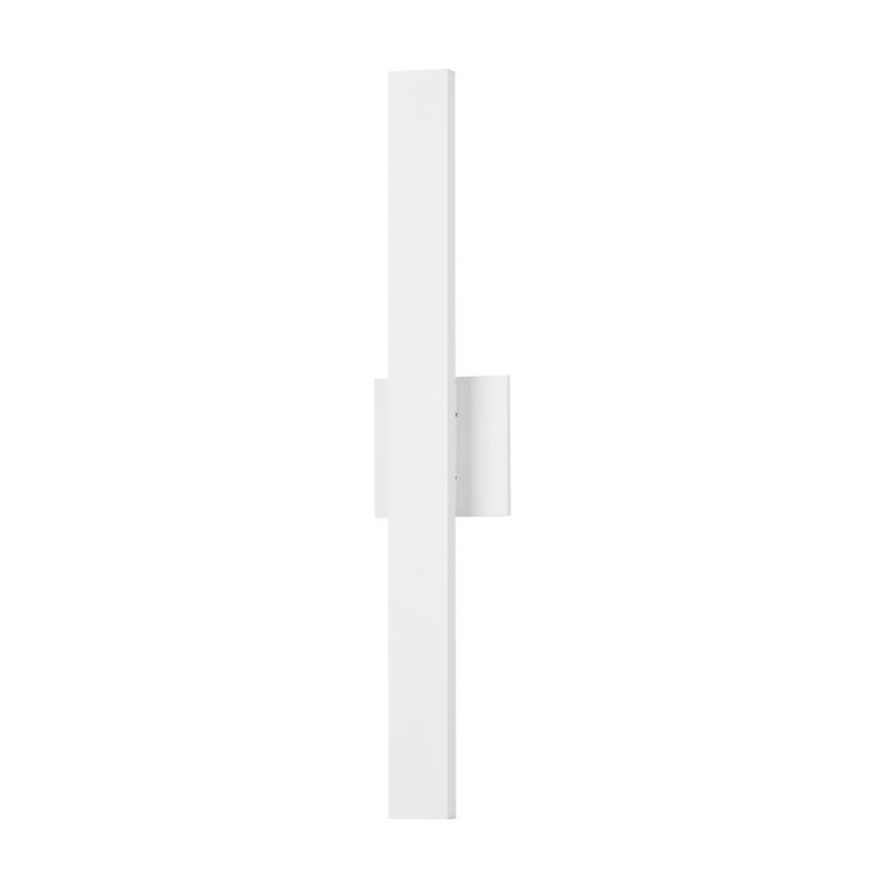 ET2 Contemporary Lighting E42342-WT Alumilux 24" 2-Light Line Tall LED Outdoor Wall Sconce Light - Color Temperature: 5CCT Selectable - Finish: White