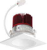 Elco Lighting E424C0835W2 4" LED Light Engine with Square Baffle Trim - Color Temp. 3500K - 8.76 Watt - 850 Lumens - Generation 2 - White