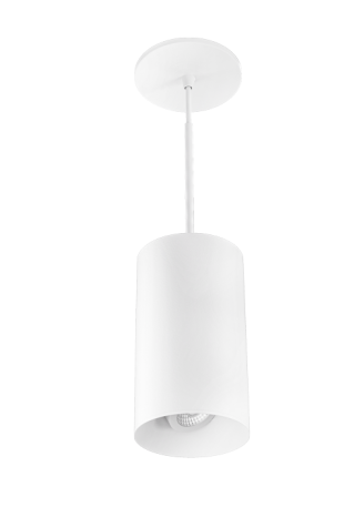 Elco Lighting E429PW-1130 4" Koto Sylo™ Adjustable Pendant, Color Temperature 3000K, Lumens 1150 lm, Dimming Triac/ELV, Beam Angle 38° All White