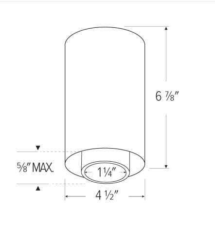 Elco Lighting E42FW-0740-FC 4" Sylo™ Surface Mount with Koto™ Focus Module, Color Temperature 4000K, Lumens 860 lm, Adjustable Beam Angle 18° - 50°, All White