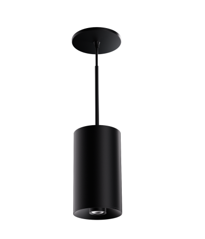 Elco Lighting E42PB-0735-FC 4″ Sylo™ Pendant with Koto™ Focus Module, Color Temperature 3500K, Lumens 830 lm, Adjustable Beam Angle 18° - 50°, All Black