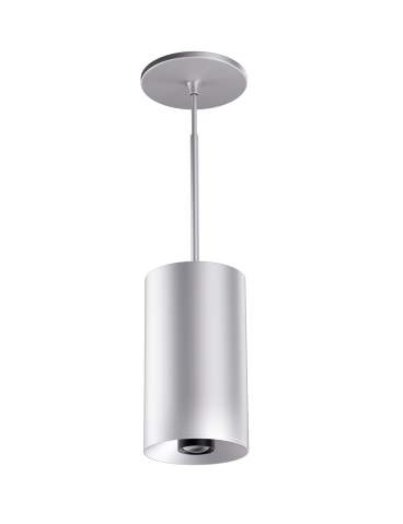 Elco Lighting E42PS-0740-FC 4″ Sylo™ Pendant with Koto™ Focus Module, Color Temperature 4000K, Lumens 860 lm, Adjustable Beam Angle 18° - 50°, All Silver