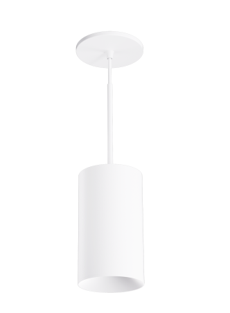 Elco Lighting E42PW-1527D-48 4″ Koto Sylo™ Pendant, Wattage 14.7, Color Temperature 2700K, Lumens 1500 lm, Voltage 120-277V, Dimming 0-10V/Triac/ELV, Length 48" Stem, All White