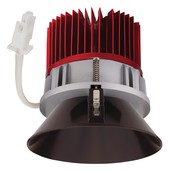 ELCO Lighting E430C1235BZ2 4 Inch LED Light Engine Trimless Reflector 1250lm 3500K Bronze Gen 2