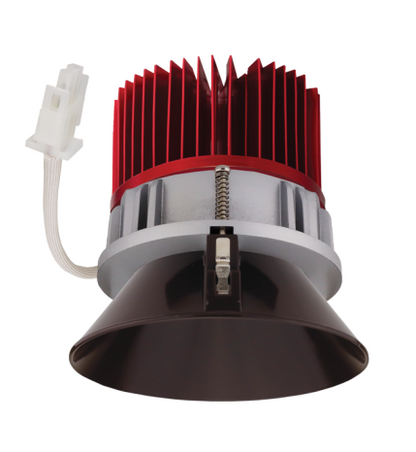 Elco Lighting E430C0830BZ2 4 Inches LED Light Engine with Trimless Reflector, Lumens 850lm, Color Temperature 3000K, All Bronze Finish