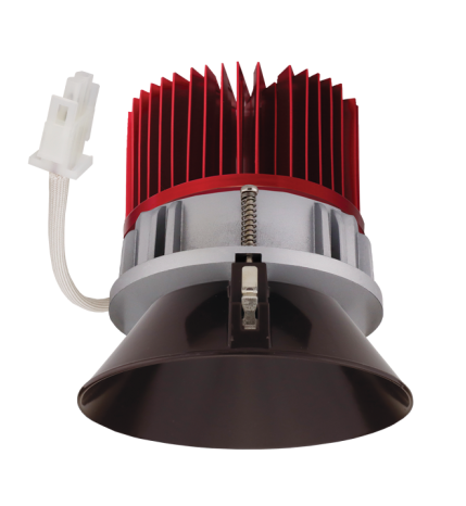 Elco Lighting E430C0830BZ2 4 Inches LED Light Engine with Trimless Reflector, Lumens 850lm, Color Temperature 3000K, All Bronze Finish