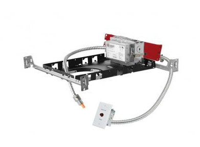Elco Lighting E4LFU08D2-EM1 4" New Construction Plaster Frame with Driver, Wattage 12.5W, Lumens 850 lm, Voltage 120-277V, Gen 2, Dimming 0-10VTriac/ELV (1% Dimming), 8W Emer. Backup
