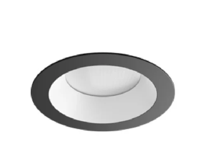 Visual Comfort Architectural E4PRFRA-WB Pro 4" LED Adjustable Downlight Black Flanged White Bevel Round LED Trim