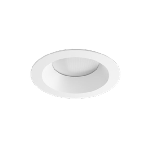 Visual Comfort Architectural E4PRFRD-9309-WW Element Pro 4" Round Regress Downlight Trim – 3000K – 90 CRI – 95° Beam – White Bevel – White Flange – Flanged Ceiling Appearance