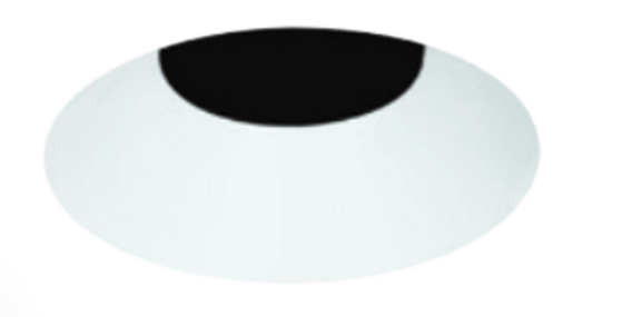 Visual Comfort Architectural E4RF15B-LB Element 4" Round Bevel Lensed Trim, Flanged 1.1"-1.5" Ceiling Thickness, Black