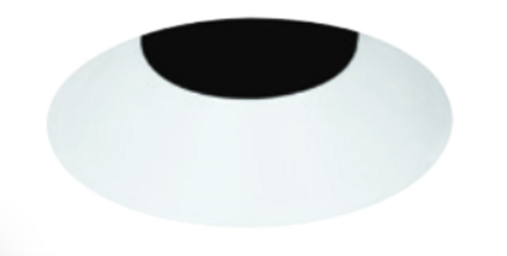 Visual Comfort Architectural E4RFB-OB Element 4 Inch Round Bevel Trim, Flanged up to 1" Ceiling Thickness, No Lens, Black Finish