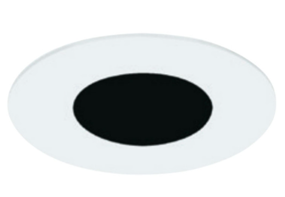 Visual Comfort Architectural E4RFF-HW Element 4" Round Flat Shower Trim, Flanged up to 1" Ceiling Thickness, White