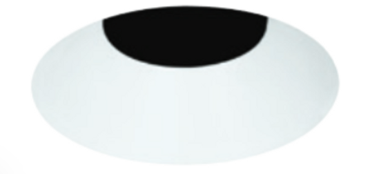 Visual Comfort Architectural E4RLB-HB Element 4 Inch Round Flangeless Bevel Shower Trim, Black