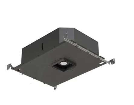 Visual Comfort Architectural E4SF-LOWD60DI 4" 17W LED Square Fixed Downlight IC New Construction Housing, Ceiling Appearance: Flanged, Color Temperature: Warm Dim, Beam Spread: 60°