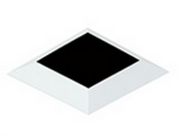 Visual Comfort Architectural E4SF20B-LZ Element 4" Square Trim, Ceiling: Flanged 1.6"-2.0" Ceiling Thickness, Style: Bevel, Aperture:Lensed, Finish: Antique Bronze