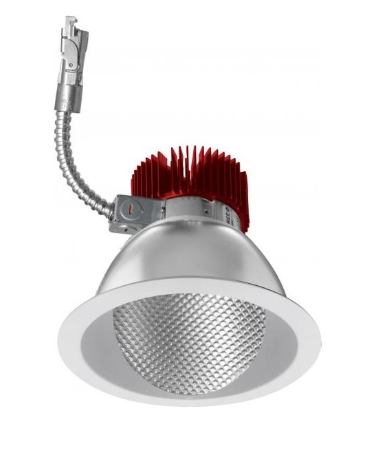 ELCO Lighting E611L2030W2 6" LED Light Engine with Wall Wash Trim, All White Finish, Color Temperature 3000K, Lumens 2000 lm, Generation 2, Beam Angle 60º