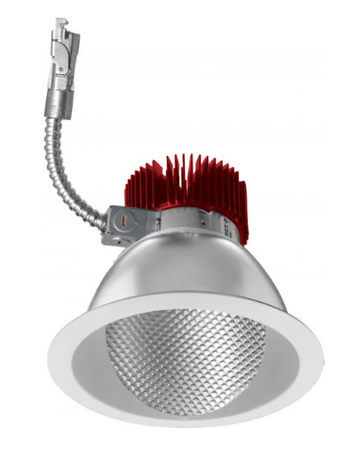 Elco Lighting E611L4035W2 6" LED Light Engine with Wall Wash Trim, Wattage 36.8W, Color Temperature 3500K, Lumens 4000 lm, Beam Angle 60°, All White