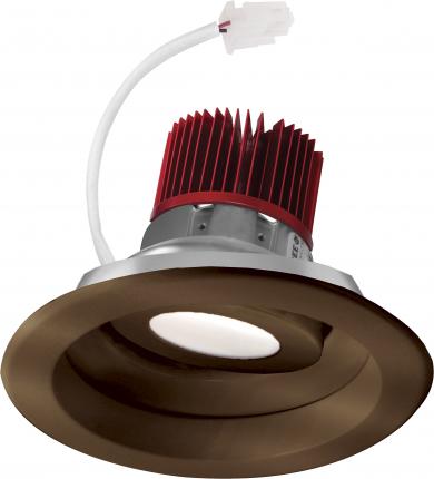 Elco Lighting E617C2030BZ2 6" LED Light Engine with Adjustable Reflector Trim, 2000 lm, 3000K CCT, Gen 2, Beam Angle 60 Degree, All Bronze Finish