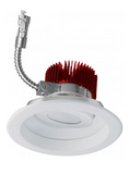 ELCO Lighting E618L6040W2 6" LED Light Engine with Adjustable Trim 71.4, 4000K, 6000lm, 60 Deg All White Finish