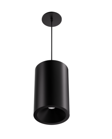 Elco Lighting E648PB-1540 6″ Koto Sylo™ Fixed Pendant, Color Temperature 4000K, Lumens 1500 lm, Beam Angle 38°, All Black
