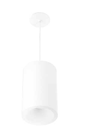 Elco Lighting E648PW-0730 6″ Koto Sylo™ Fixed Pendant, Color Temperature 3000K, Lumens 750 lm, Beam Angle 38°, All White