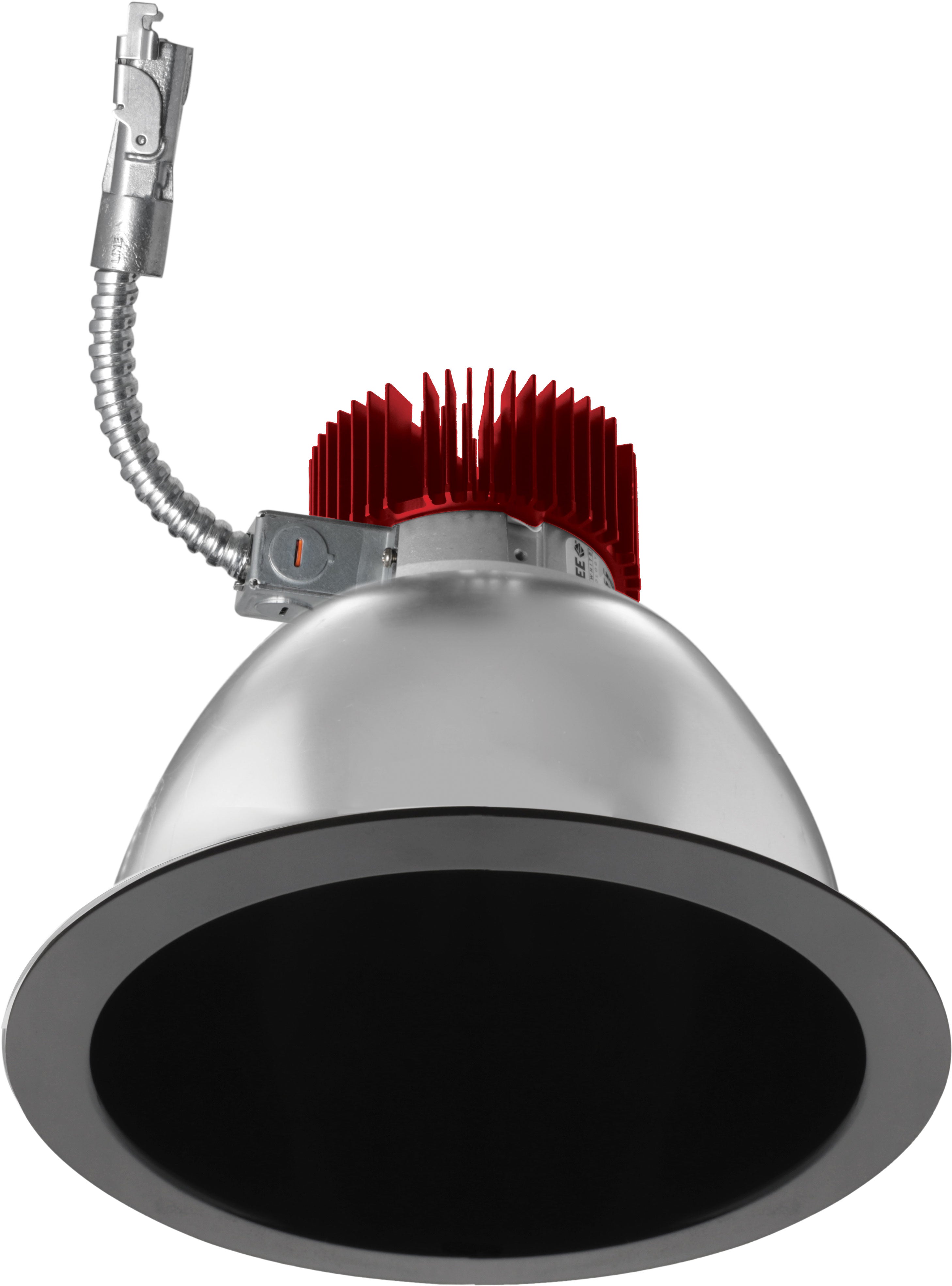 Elco Lighting E810L6035B2 8" Reflector LED Light Engine Trims, 6000 lm, 3500K CCT, Beam Angle 60°, 2 Generation, All Black