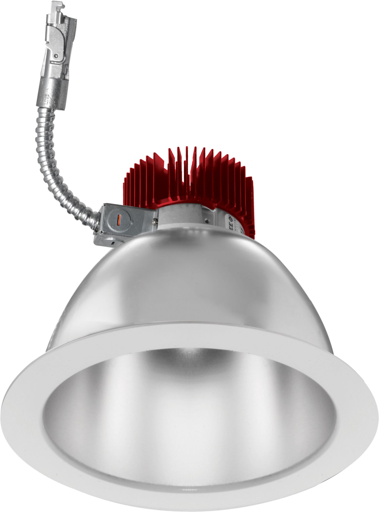 Elco Lighting E810L1230HW2 8" Reflector LED Light Engine Trims, 1250 lm, 3000K CCT, Gen 2, Beam Angle 60 Degree, Haze with White Trim Finish