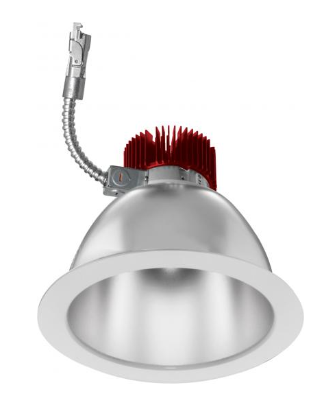 Elco Lighting E810L1630HW2-F 8 Inch Reflector LED Light Engine Trims, Watt 18W, Lumens 1600lm, CCT 3000K Haze with White Trim Gen 2 Beam Angle 38 Degree Generation 2