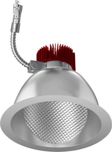 Elco Lighting E811L4040H2 8" Wall Wash LED Light Engine Trims, 4000 lm, 4000K CCT, Beam Angle 60°, 2 Generation, All Haze Finish