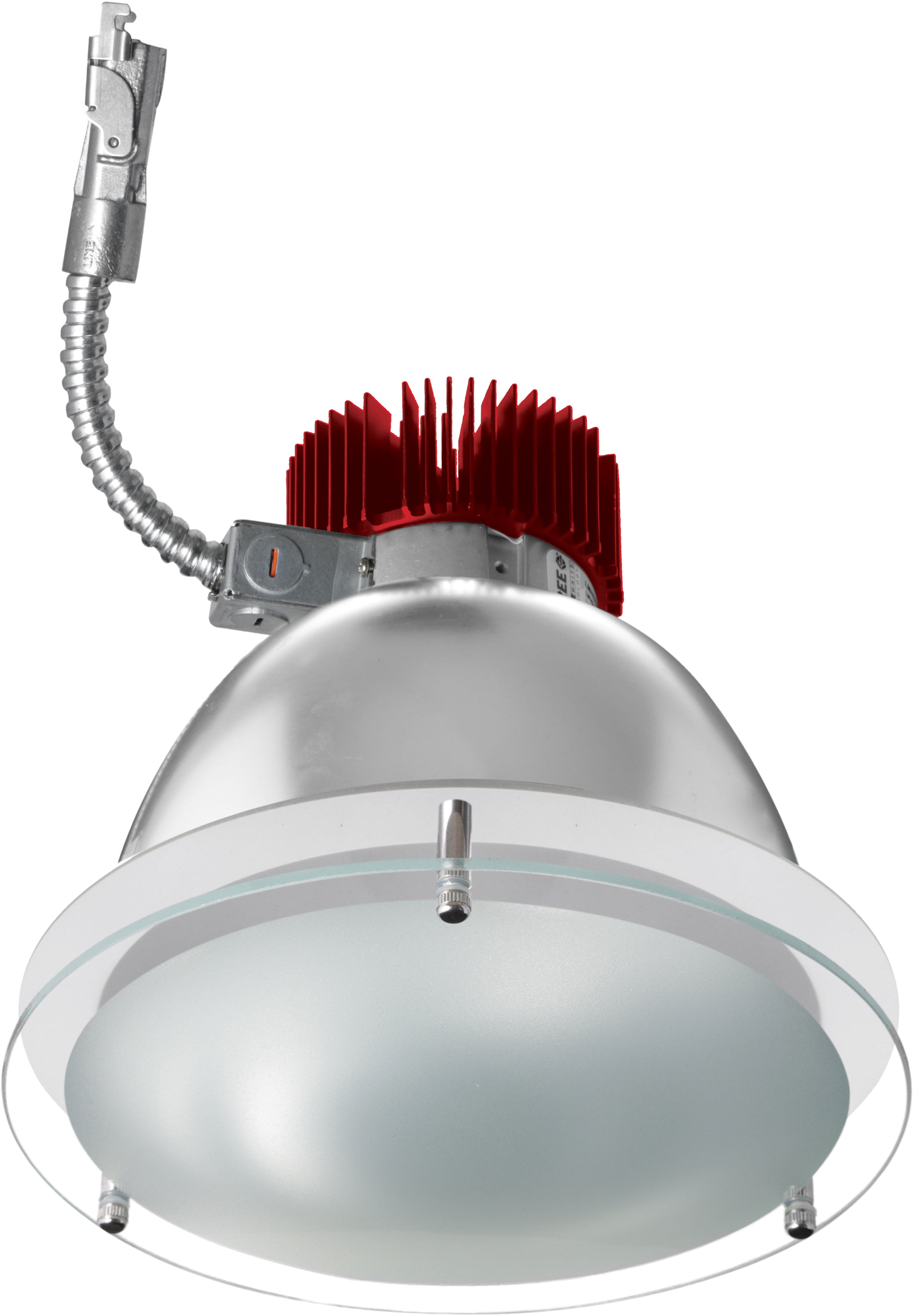 Elco Lighting E812L0840W2 8" Drop Glass LED Light Engine Trims, 850 lm, 4000K CCT, Beam Angle 60°, 2 Generation, All White Finish