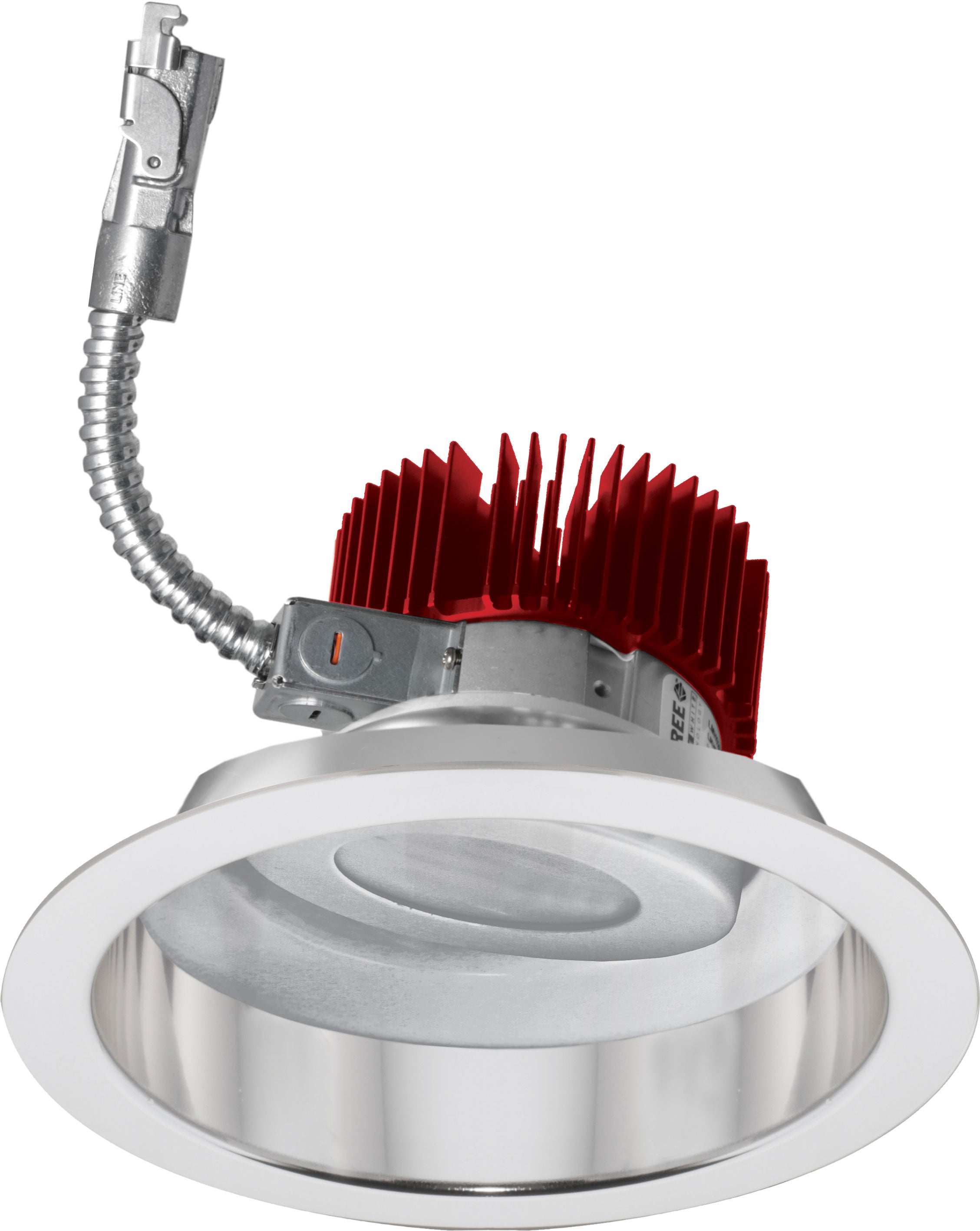 Elco Lighting E818L6050C2 8" Adjustable LED Light Engine Trims, 6000 lm, 5000K CCT, Beam Angle 60°, 2 Generation, All Chrome Finish