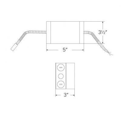 Elco Lighting E9LTU60D2 9" LED Retrofit Kit with Driver, Lumens 6000 lm, Voltage 120/277V, Dimming Triac/ELV/0-10V