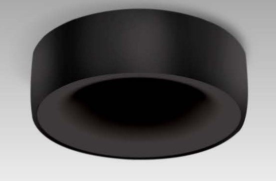 Eurofase Lighting ECO1R01RF1530MFRBK Small Aperture Trumpet Shaped Recessed Downlight With Black Mount Ring, CCT 3000K, Black Frosted Diffusers